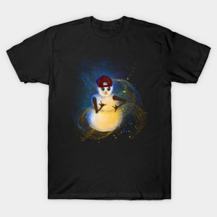 Snowman Hipster T-Shirt